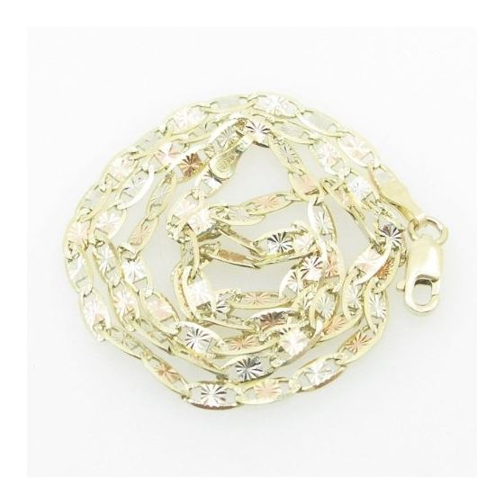 Mens Yellow-Gold Fancy Link Chain Length - 16 inches Width - 2.5mm 1