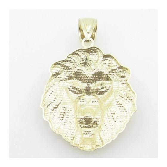 Mens 10K Yellow Gold lion head pendant Length - 1.73 inches Width - 1.14 inches 3