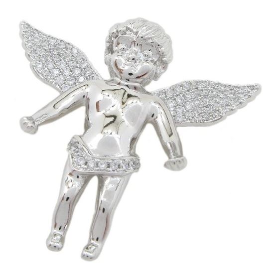 Angel cz silver pendant SB61 mm tall and mm wide 1