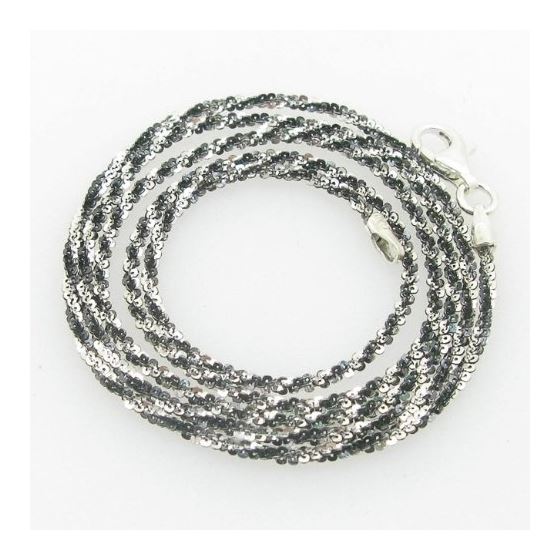 Ladies .925 Italian Sterling Silver Fancy Link Chain Length - 20 inches Width - 1.5mm 1