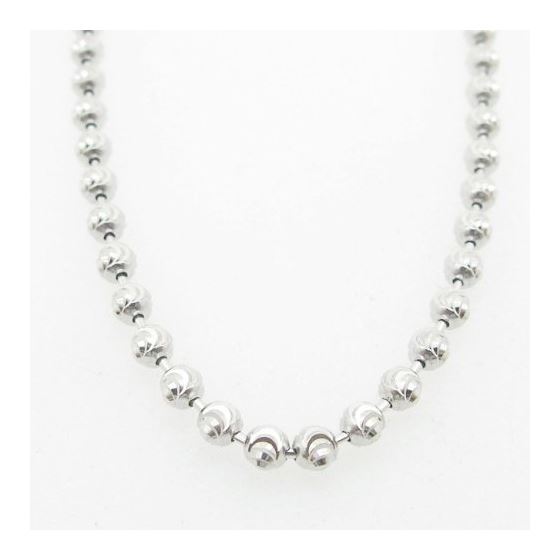 Ladies .925 Italian Sterling Silver Moon Cut Link Chain Length - 18 inches Width - 3mm 3