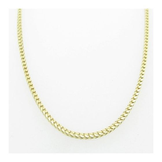 Mens Yellow-Gold Franco Link Chain Length - 16 inches Width - 1.5mm 3