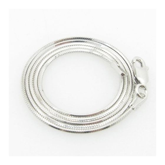 Ladies .925 Italian Sterling Silver Snake Link Chain Length - 16 inches Width - 1mm 1