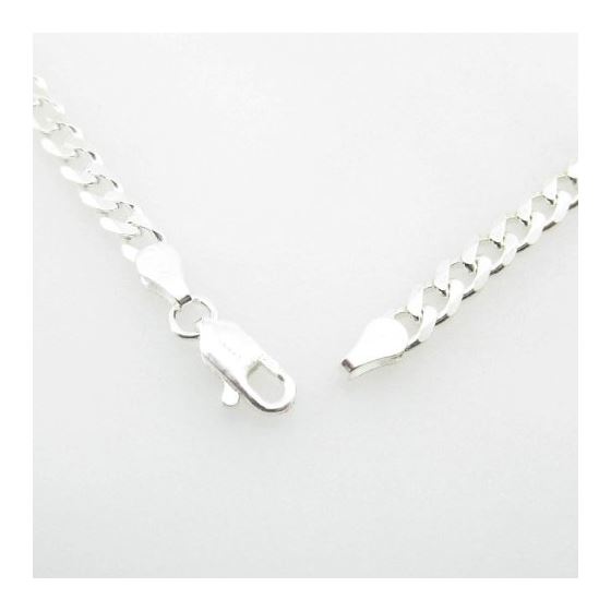 Silver Curb link chain Necklace BDC95 3