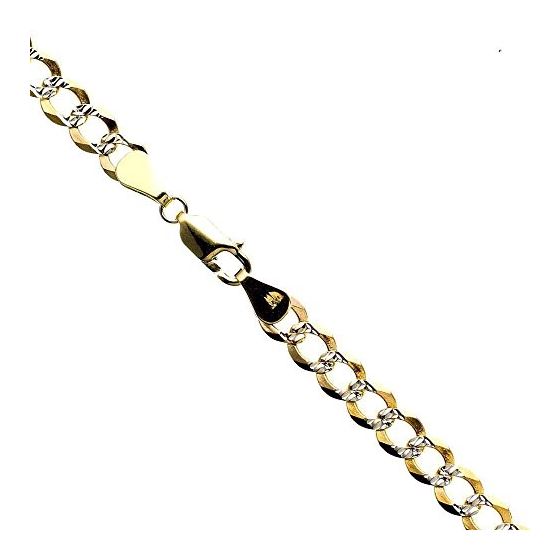 14K Diamond Cut Gold SOLID ITALY CUBAN Chain - 22 Inches Long 5.7MM Wide 1