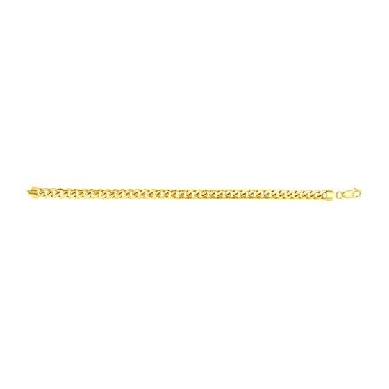 "14K Yellow Gold Light Miami Cuban Chain 81/2"" inches long x wide"