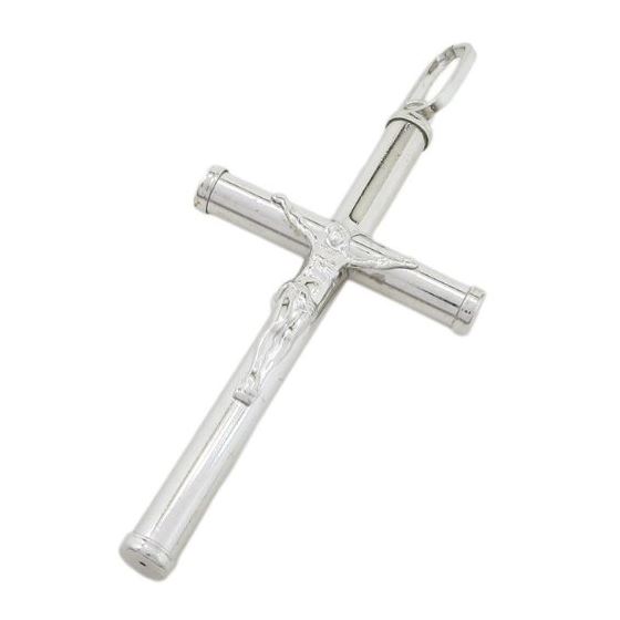 Jesus cut crucifix cross pendant SB30 83mm tall and 41mm wide 1
