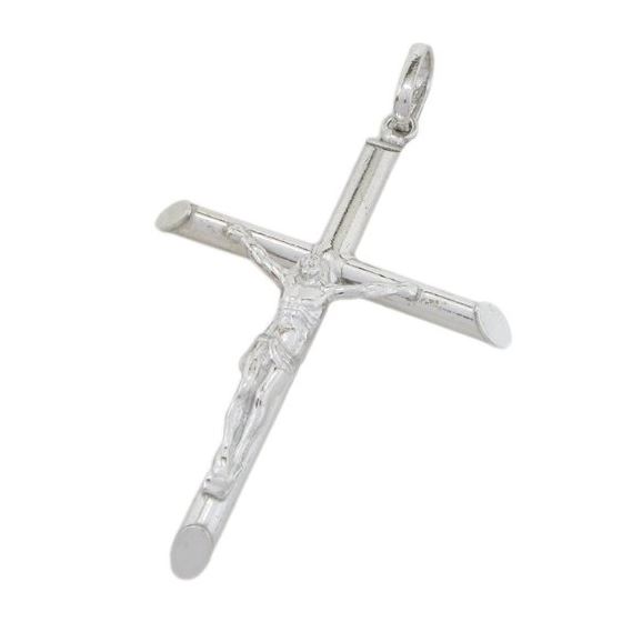 Jesus cut crucifix cross pendant SB34 33mm tall and 19mm wide 1