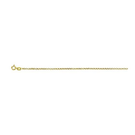 "10K Yellow Gold Rolo Chain 18"" inches long x wide"