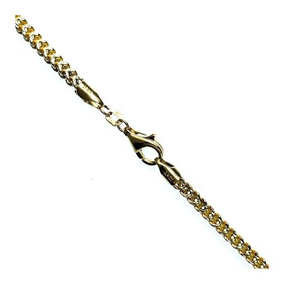 10K Diamond Cut Gold HOLLOW FRANCO Chain - 32 Inches Long 3MM Wide 1