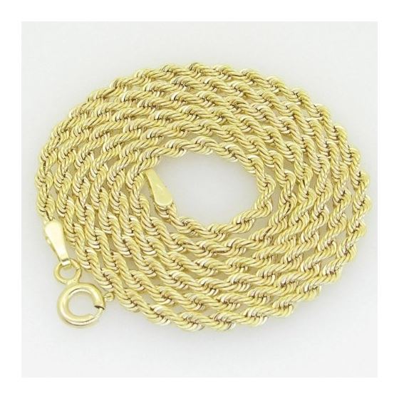 10K Yellow Gold rope chain GC15 1