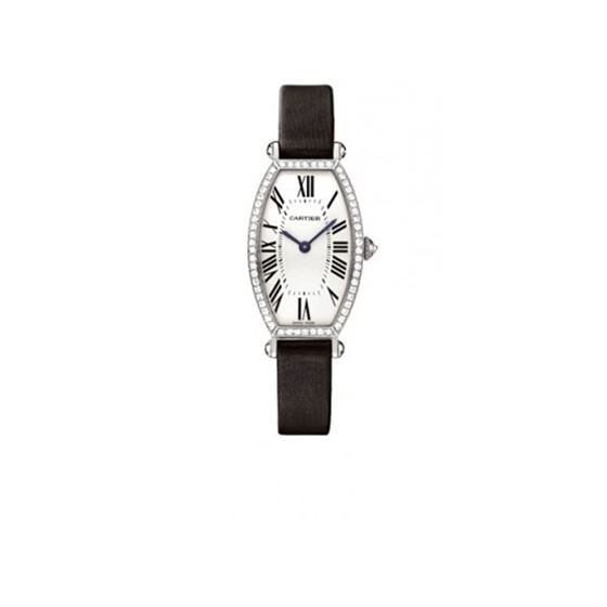 Cartier Tonneau 18kt White Gold Diamond Ladies Watch WE400131