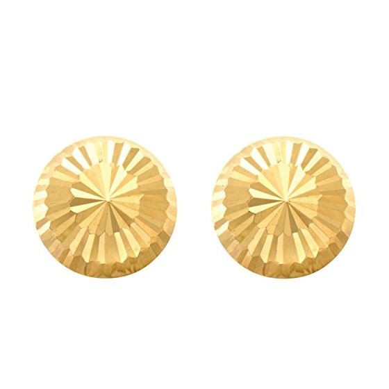 14K Yellow Gold Ladies Post Earrings ER3046