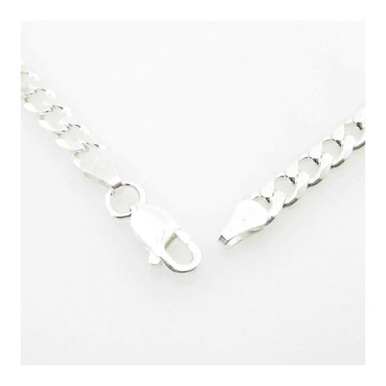 Silver Curb link chain Necklace BDC85 3