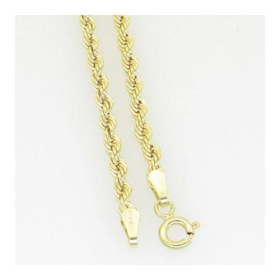 10K Yellow Gold hollow rope chain GC6 3