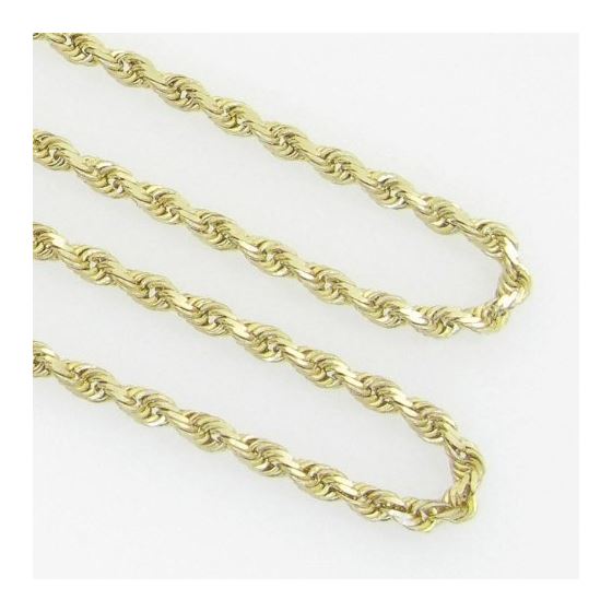 10K Yellow Gold rope chain GC12 3