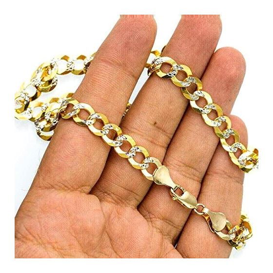 10K Diamond Cut Gold HOLLOW ITALY CUBAN Chain - 26 Inches Long 8.3MM Wide 3