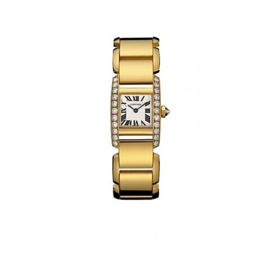 Cartier Tankissime Diamond 18kt Yellow Gold Ladies Watch WE70017H