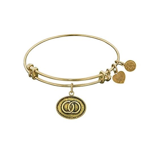 Angelica Ladies Inspirational Collection Bangle Charm 7.25 Inches (Adjustable) GEL1083