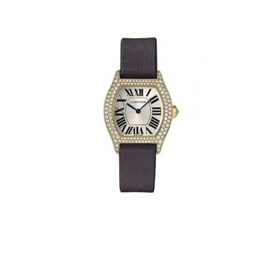 Cartier Tortue 18k Yellow Gold Ladies Watch WA504831