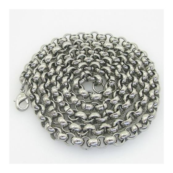 Mens 316L Stainless steel franco box ball wheat curb popcorn rope fancy chain rolo link chain 1