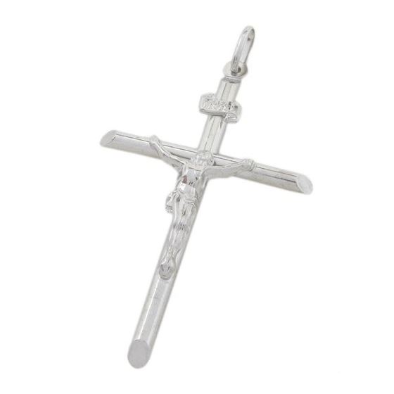 Jesus cut crucifix cross pendant SB36 54mm tall and 33mm wide 1