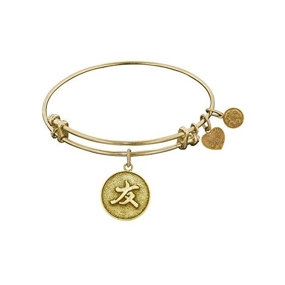 Angelica Ladies Inspirational Collection Bangle Charm 7.25 Inches (Adjustable) GEL1128