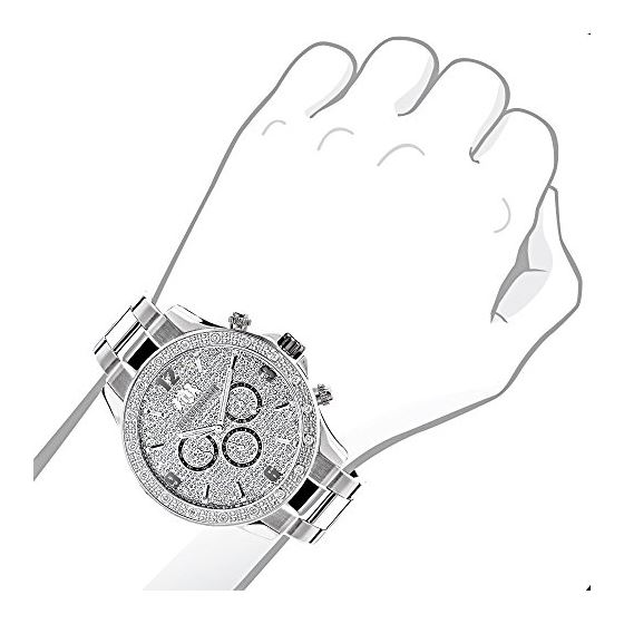 Mens Diamond Watches: Midsize Watch 0.2Ct-3