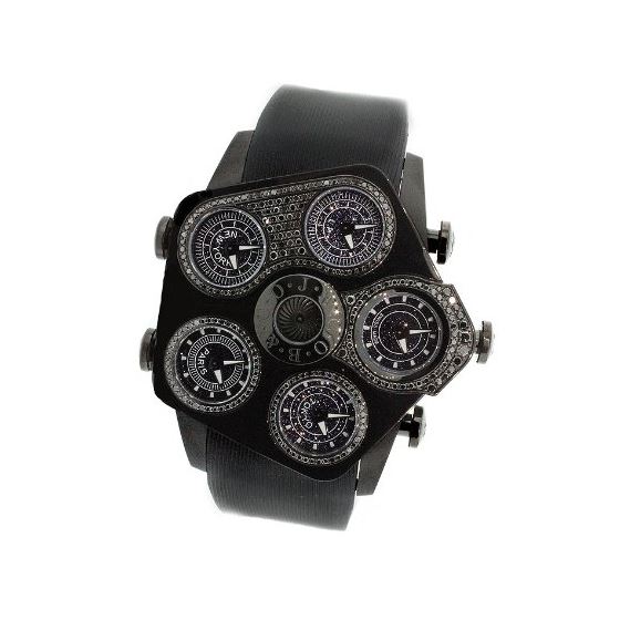 Jacob Co Jumbo Grand JGR5-26 Black PVD 2.15Ct Blac