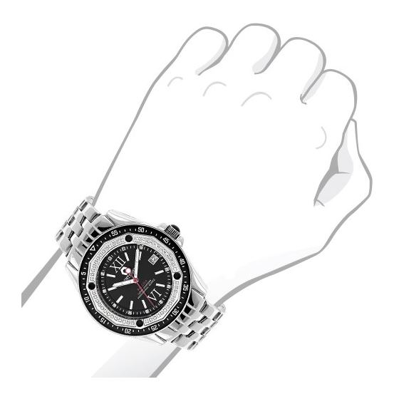 Centorum Real Diamond Watch 0.5ct Midsize Falcon Interchangeable Leather Band 3