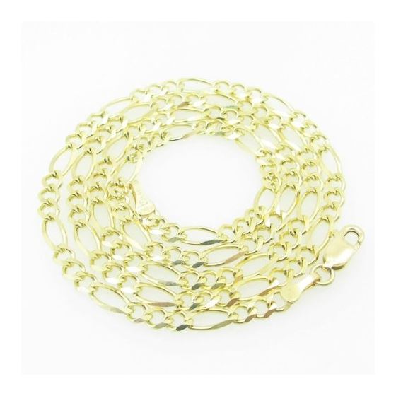 Mens Yellow-Gold Figaro Link Chain Length - 22 inches Width - 5mm 1