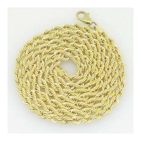 10K Yellow Gold rope chain GC3 1