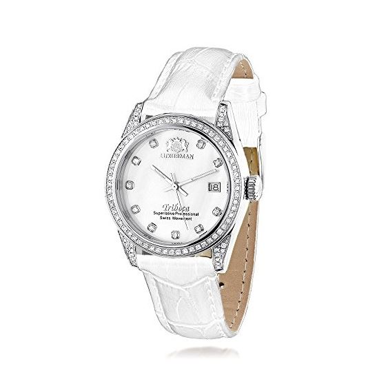 LUXURMAN Tribeca Womens Diamond Swiss Quartz Watch