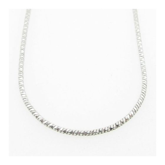 Ladies .925 Italian Sterling Silver Snake Link Chain Length - 16 inches Width - 1.5mm 3