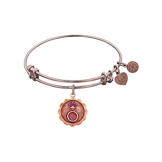 Angelica Ladies Celebrations and Milestones Collection Bangle Charm 7.25 Inches (Adjustable) PGEL100