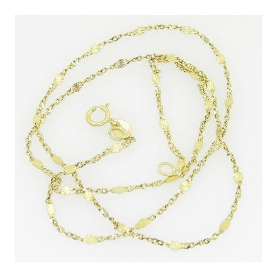 10K Yellow Gold fancy chain GC24 1