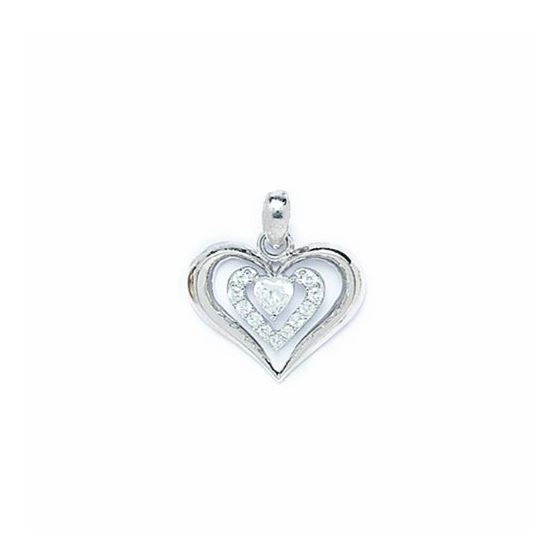 14K Gold Heart Love Pendant PW77