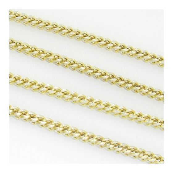 10K Yellow Gold diamond cut franco chain GC48 3