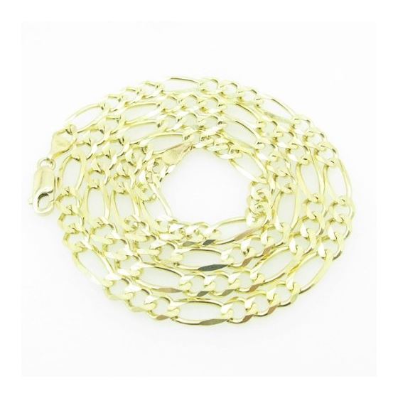 Mens Yellow-Gold Figaro Link Chain Length - 22 inches Width - 5.5mm 1