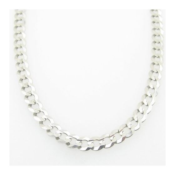 Mens White-Gold Cuban Link Chain Length - 20 inches Width - 4.5mm 3