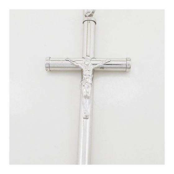 Jesus cut crucifix cross pendant SB29 92mm tall and 45mm wide 3