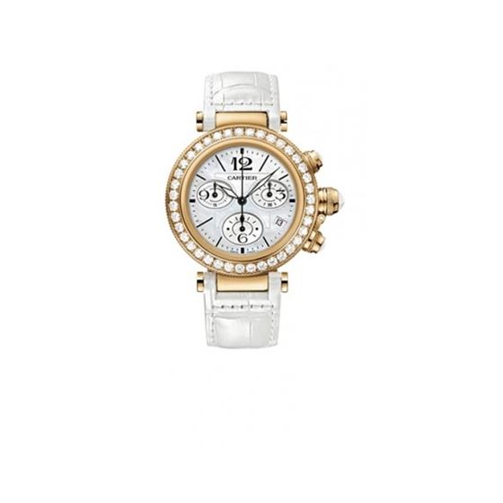 Cartier Pasha Seatimer Diamond Womens Watch WJ130004