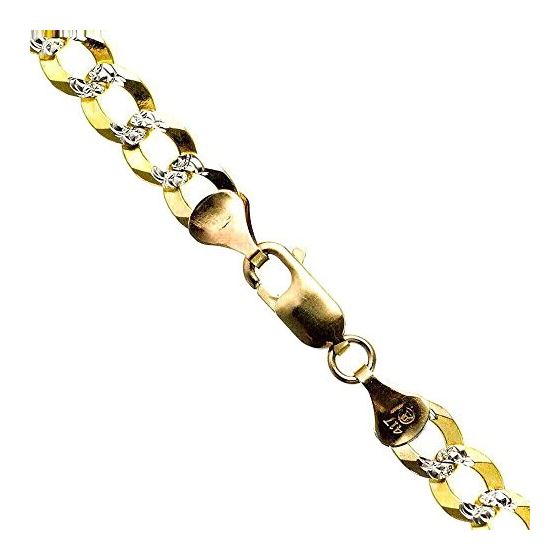 10K Diamond Cut Gold SOLID ITALY CUBAN Chain - 26 Inches Long 6.8MM Wide 1